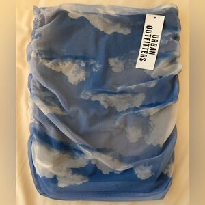 (NEW!) Urban Outfitters Blue Cloud Tube Top (or Skirt!)
